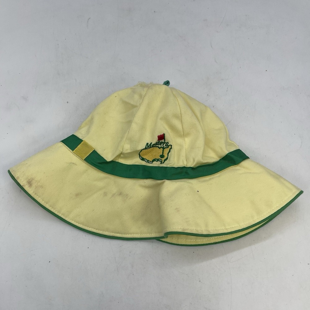 Masters Bucket Hat Yellow One Size Fits Most Adjustable Golfing Outdoor Tennis